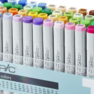 Copic Classic 72 Set C набор маркеров в кейсе, вариант C - Copic Classic 72 Set C набор маркеров в кейсе, вариант C купить большой набор Копик в фирменном магазине Copic.Club (Копик Клаб) с доставкой по РФ и всему миру