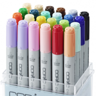 Copic Ciao 24 Basic набор маркеров с кистью в кейсе, базовые цвета - Copic Ciao 24 Basic набор маркеров с кистью в кейсе, базовые цвета