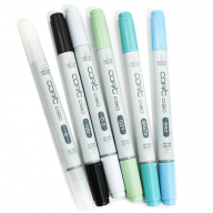 Copic Ciao 24 Basic набор маркеров с кистью в кейсе, базовые цвета - Copic Ciao 24 Basic набор маркеров с кистью в кейсе, базовые цвета